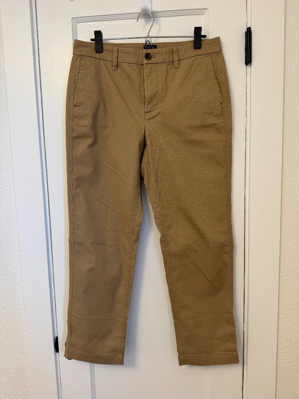 J. Crew High-Rise Girlfriend Chino in Khaki